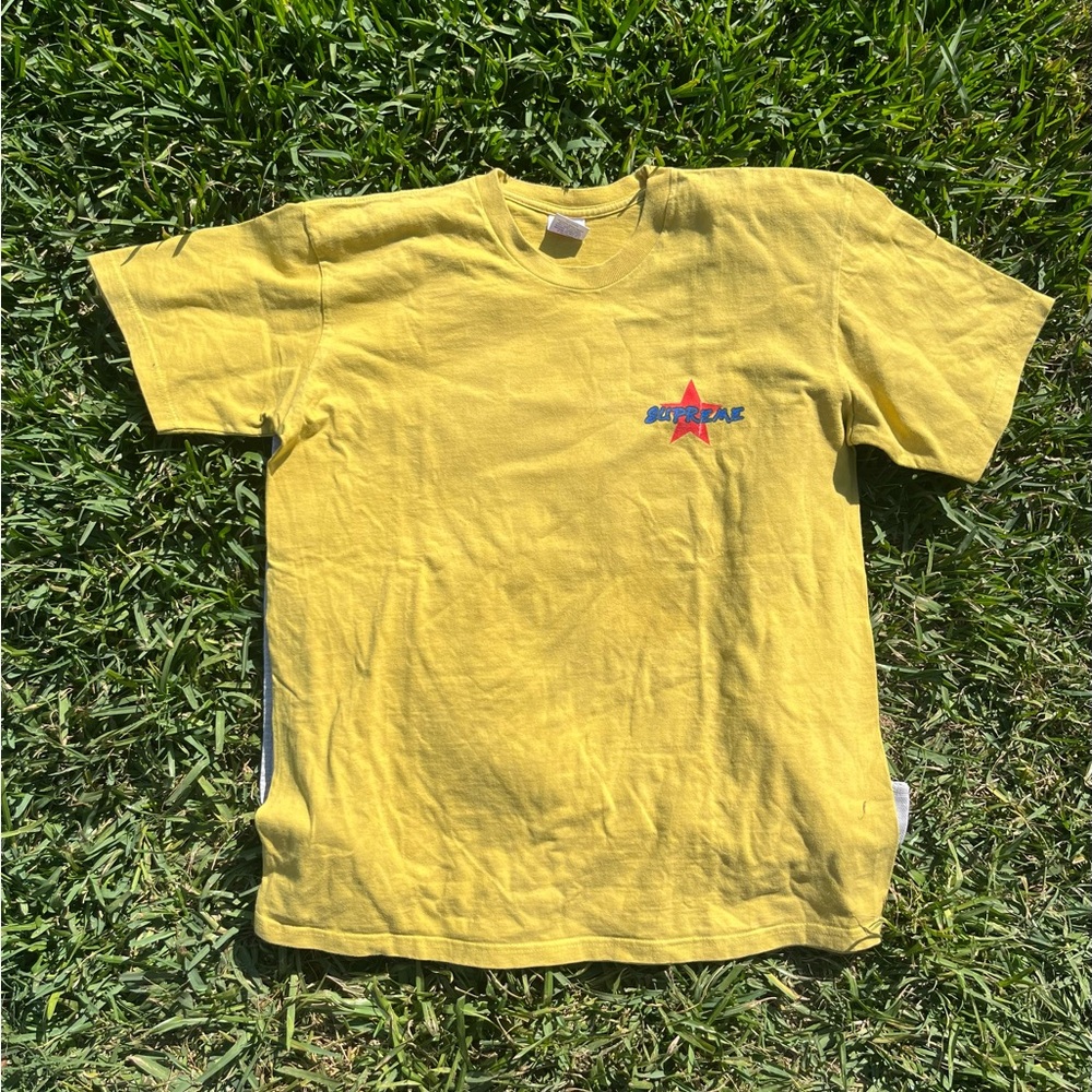 Supreme Money Power Respect Shirt Yellow